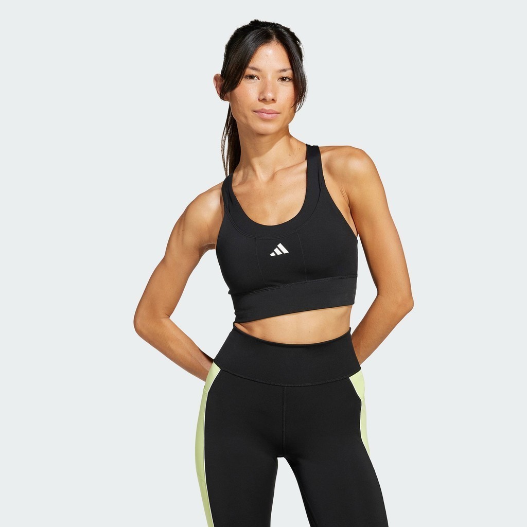 adidas Gym & Training Run Pocket Medium Support Bra Women Black JI5973
