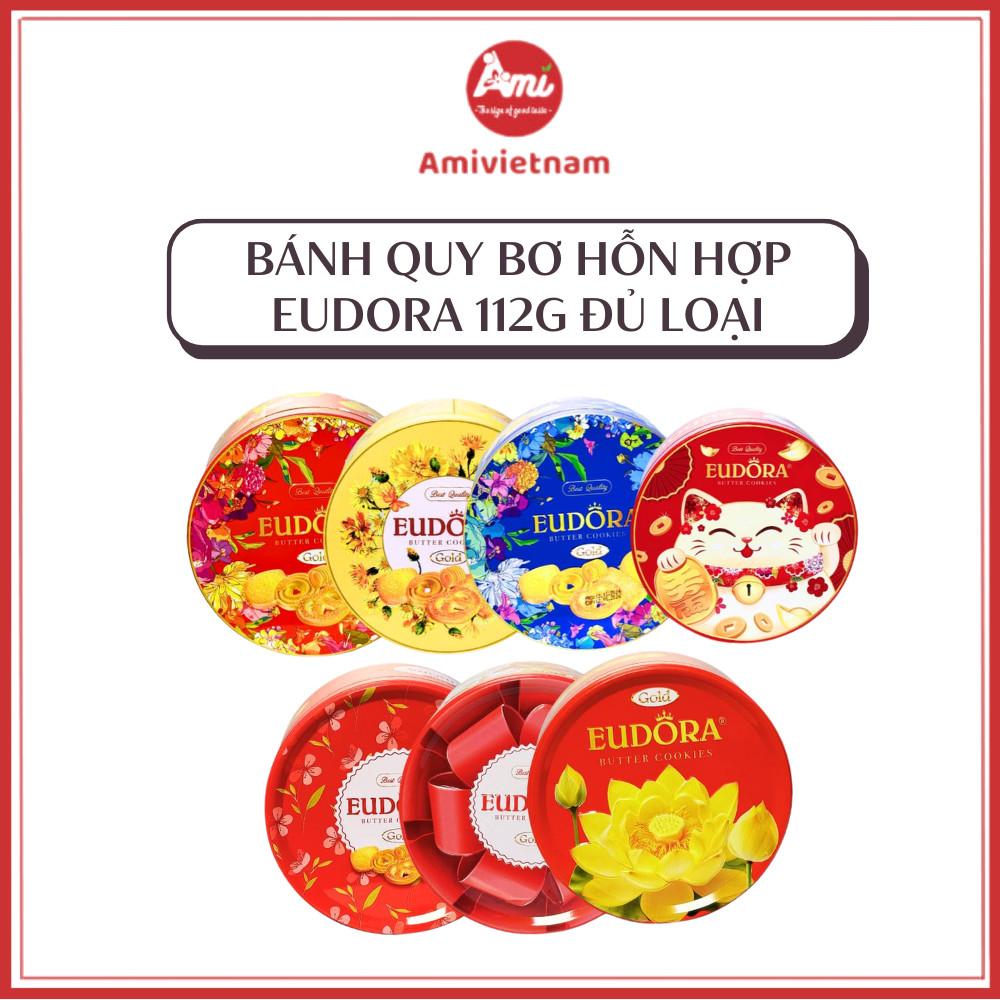 Bánh Quy Bơ Hỗn Hợp Eudora Hộp 112g Đủ Loại