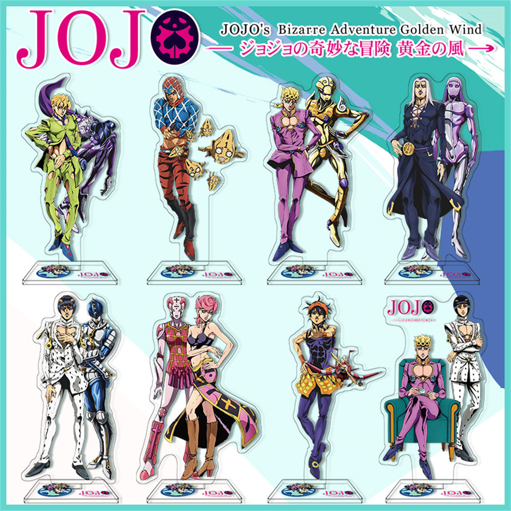 New Anime JoJo's Bizarre Adventure Acrylic Stand Model Figure Cosplay Plate Holder Topper Fans Chris