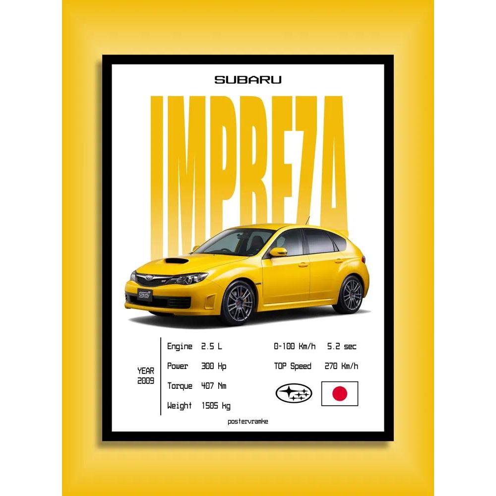 Poster ô tô vải 1 mảnh Subaru Impreza WRX STI
