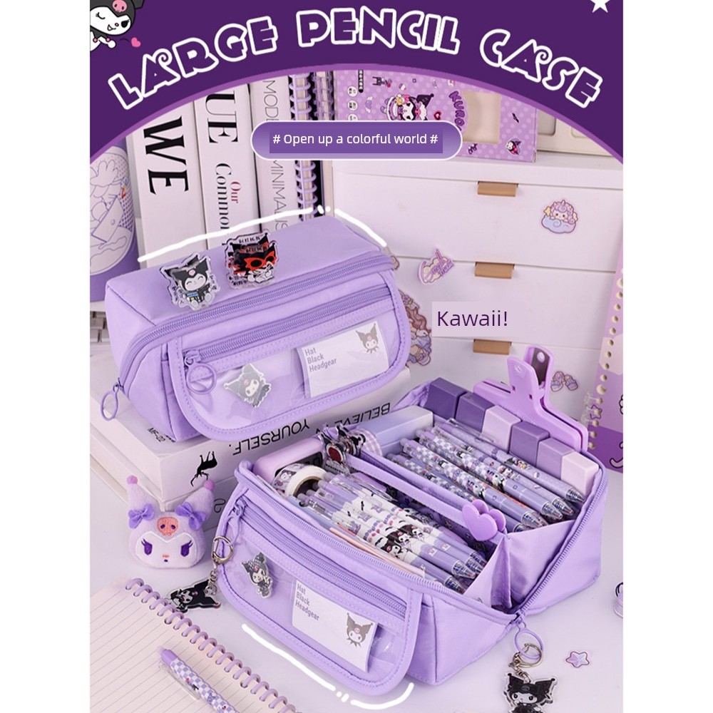 Hộp đựng bút chì lăng kính trái tim Dung tích lớn Học sinh tiểu học 39 Hộp văn phòng phẩm Giá trị mà