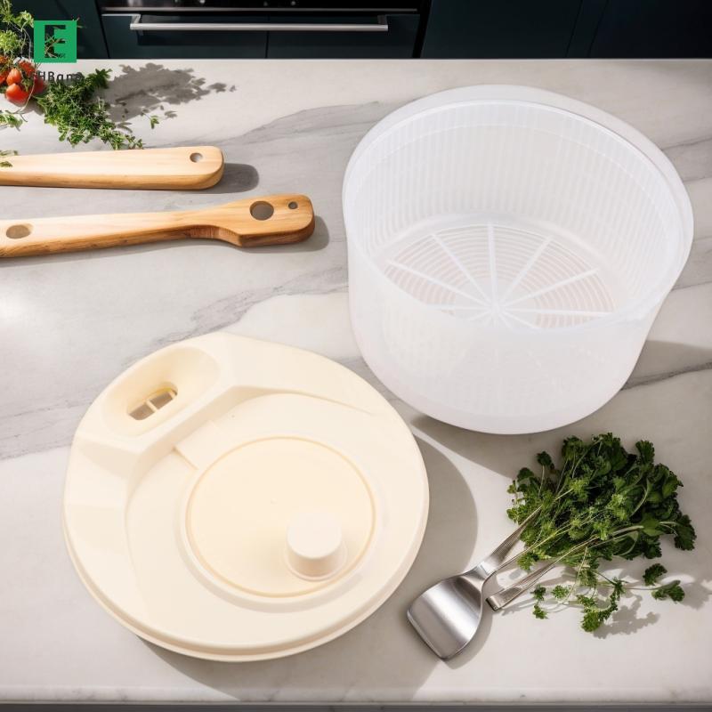 [EHB-t] Hướng dẫn sử dụng đa chức năng Salad Spinner Máy sấy rau quả Máy khử nước thực phẩm Qui Sấy nhà bếp Máy khử nước rau gia dụng mới