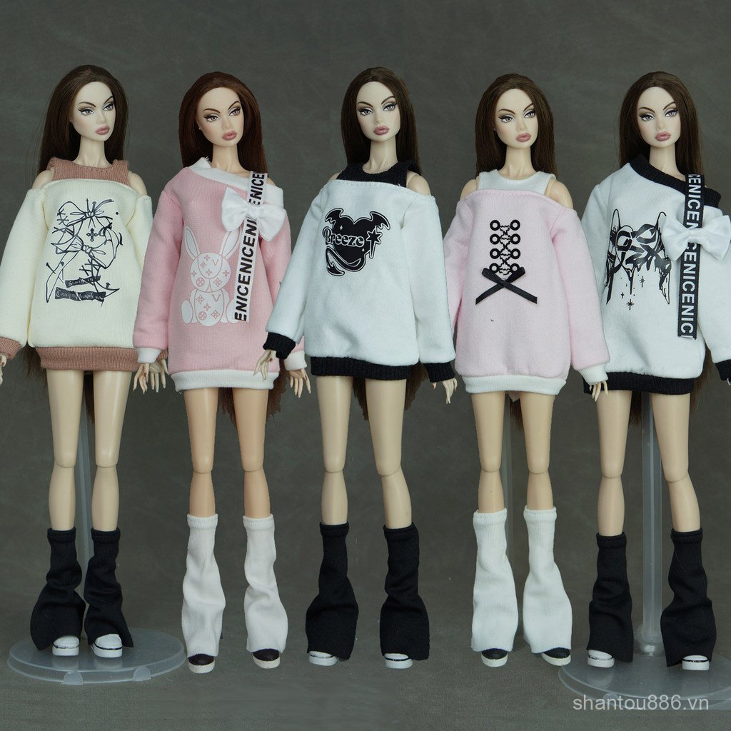 Yiwei Mặc Thời Trang 30cm Búp Bê Bưu Chính Quần Áo Full Baba Pyrene Búp Bê Quần Áo Chân inst Bộ Áo S