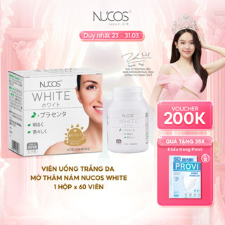 TPBVSK Viên Uống Trắng Da Nucos White Hỗ Trợ Mờ Thâm Nám Sáng Da Chống Nắng [Hộpx60 viên]