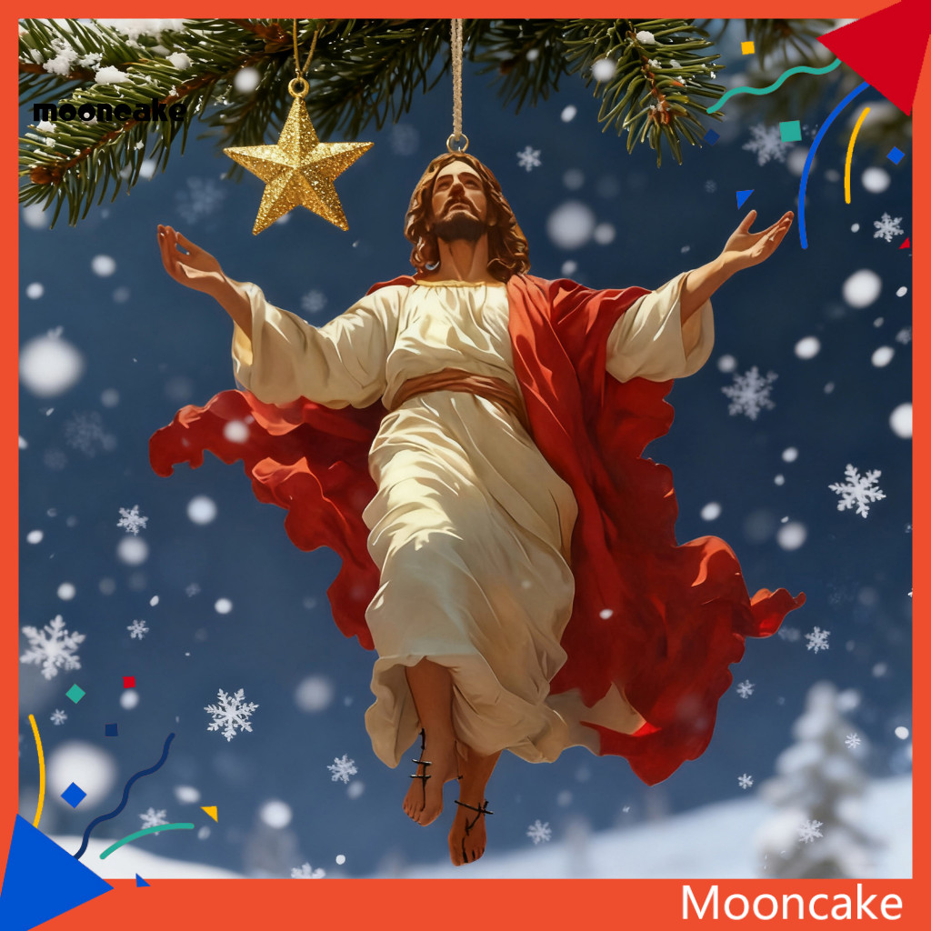 < bánh trung thu > Phụ kiện ô tô Acrylic Jesus Christ Car Tranquillity Charm 2d Acrylic Jesus Christ