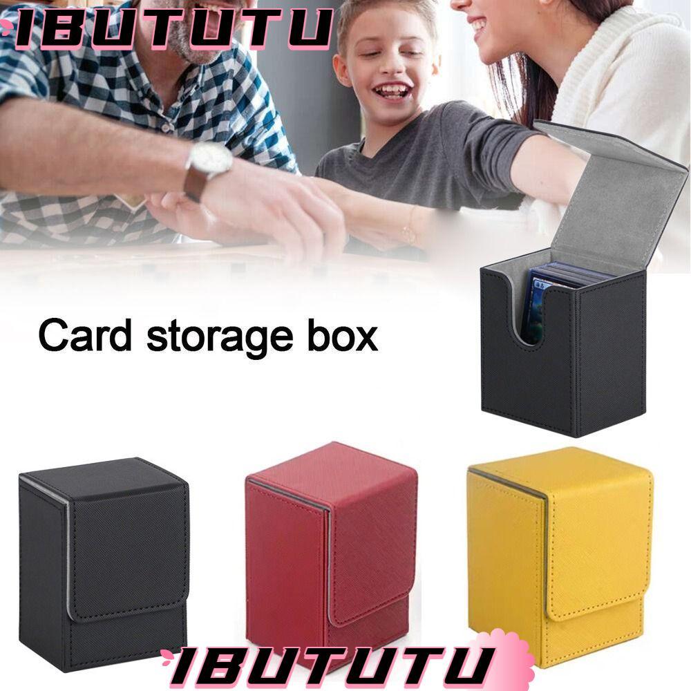 IBUTUTU Game MTG Trading Card Holder, Organizer Collectible Game Deck Box, Collection Box Storage PU