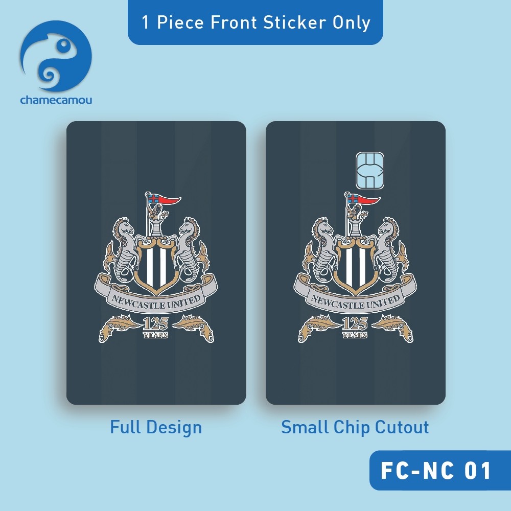 Miếng Dán Trang Trí Newcastle United FC - Skin Thẻ ATM, Thẻ Chung Cư, Thẻ Xe | AT CARD
