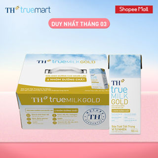 [LIVESTREAM] Thùng 24 hộp sữa tươi tiệt trùng vị tự nhiên TH true MILK GOLD dành cho người lớn tuổi 180m