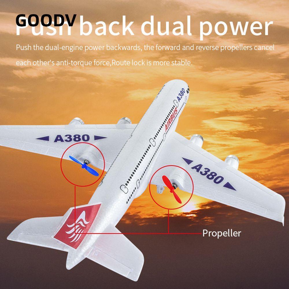 Máy bay điều khiển từ xa GOODV Kid Boy Quà tặng Cánh cố định cho Airbus A380 RC Glider