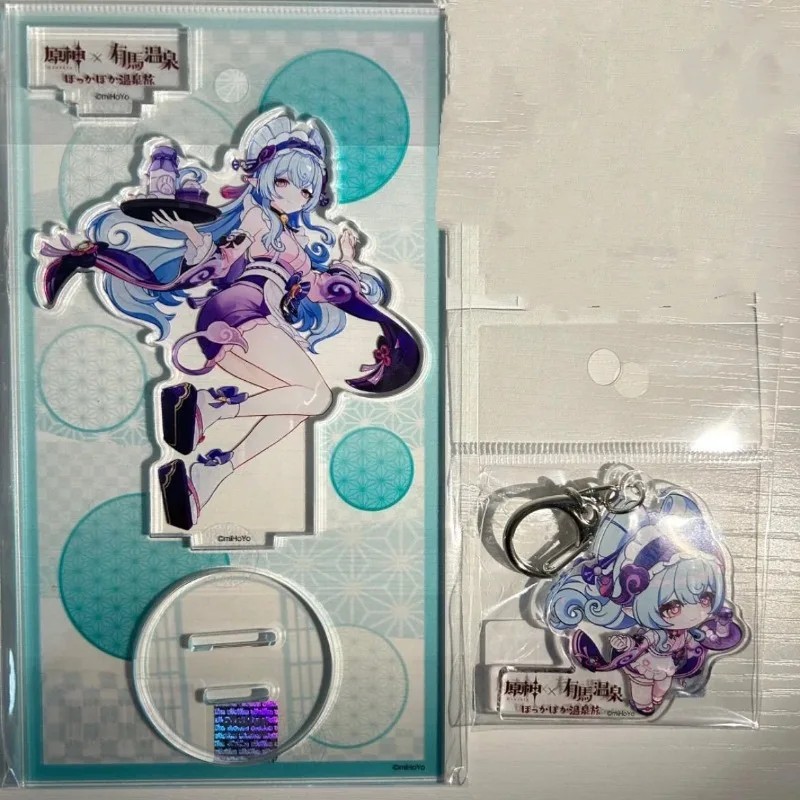 Set Standee anime Genshin Impact Sigewinne Arima Onsen gồm mô hình mica, móc khóa, huy hiệu pin cài 