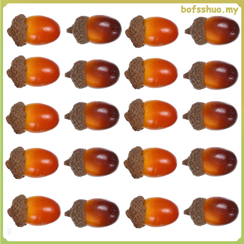 60 Con Acorn Nhân Tạo: Đồ Trang Trí Acorn Mô Phỏng Xốp Thực Tế Cho Trang Trí Mùa Thu Hàng Thủ Công T