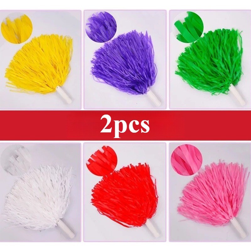 2 Chiếc Trẻ Em Cầm Tay Cổ Vũ Bóng Hoa Cổ Vũ Hoa Cổ Vũ Trường Hoa Aerobics Khiêu Vũ Bóng Hoa Nhiều Mà