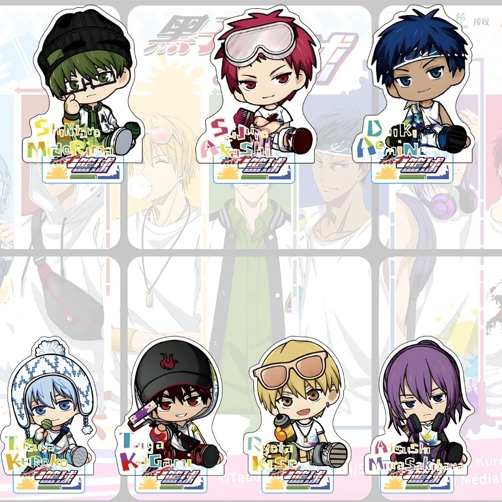 Standee Anime Kurokos Basketball Tuyển Thủ Vô Danh Mô Hình Mica Trang Trí Bàn Học Kuroko Kagami Akas