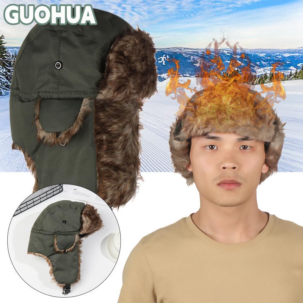 IKESOMUE Mũ Mùa Đông Nam Nữ Lông Trapper Mũ Mùa Đông