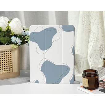 Ốp iPad Bò Xanh Có Giá Đỡ Bút Chì, Dành Cho iPad 9 / 8, iPad Mini 5 / 6, iPad Pro 12.9inch, iPad Air