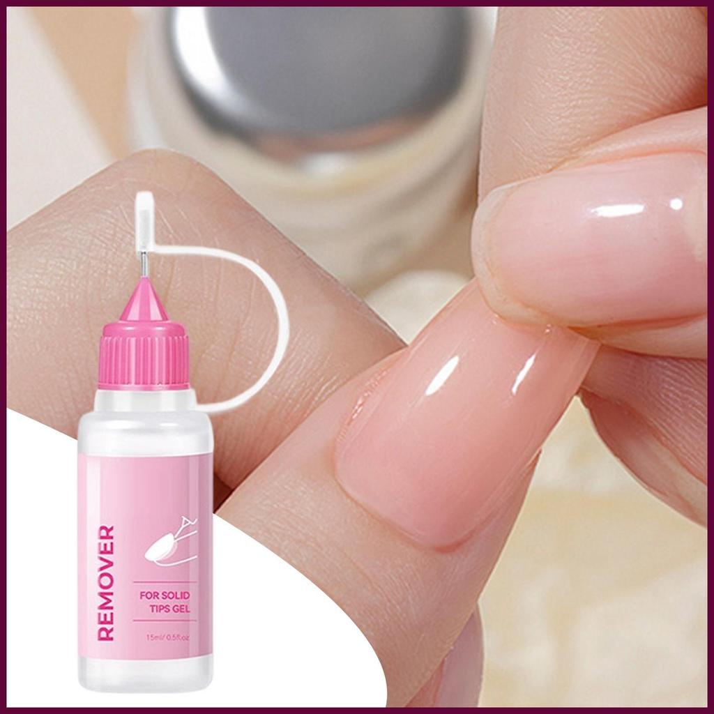 Press On Nail Remover 15ML Press On Remover Base Gel Dissolver Gel lâu trôi để làm móng tay tại nhà 