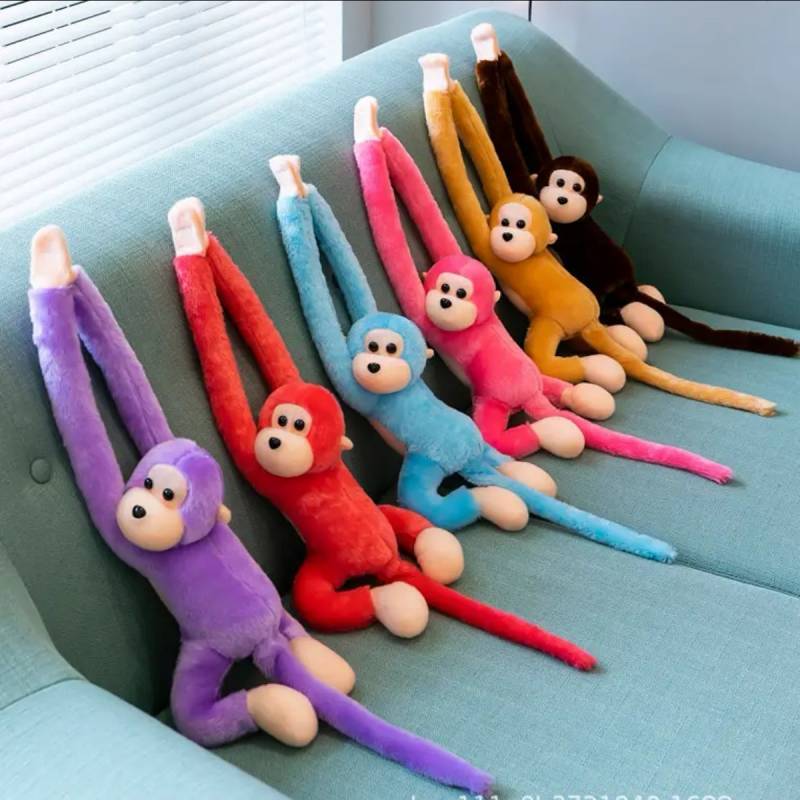 Monkey Curtain Bandage Doll Large Monkey Plush Toy Gibbon Anti-Collision Doll 35xT
