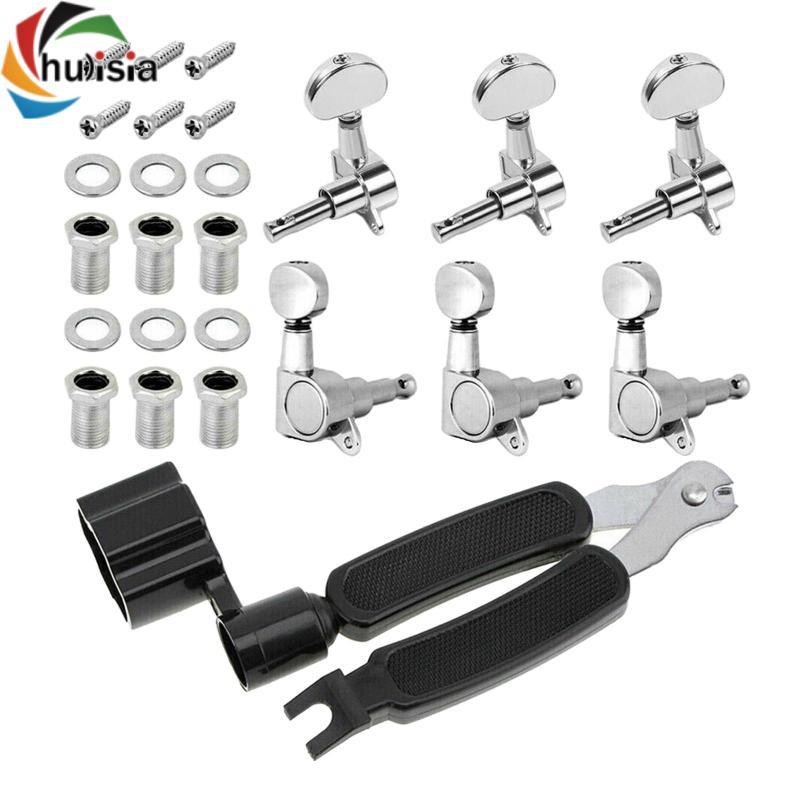 Chulisia 6 Cái Đầu Máy Đàn Guitar Núm, Chốt Điều Chỉnh Dây Đàn Guitar Cho Đàn Guitar Điện Hoặc Acous