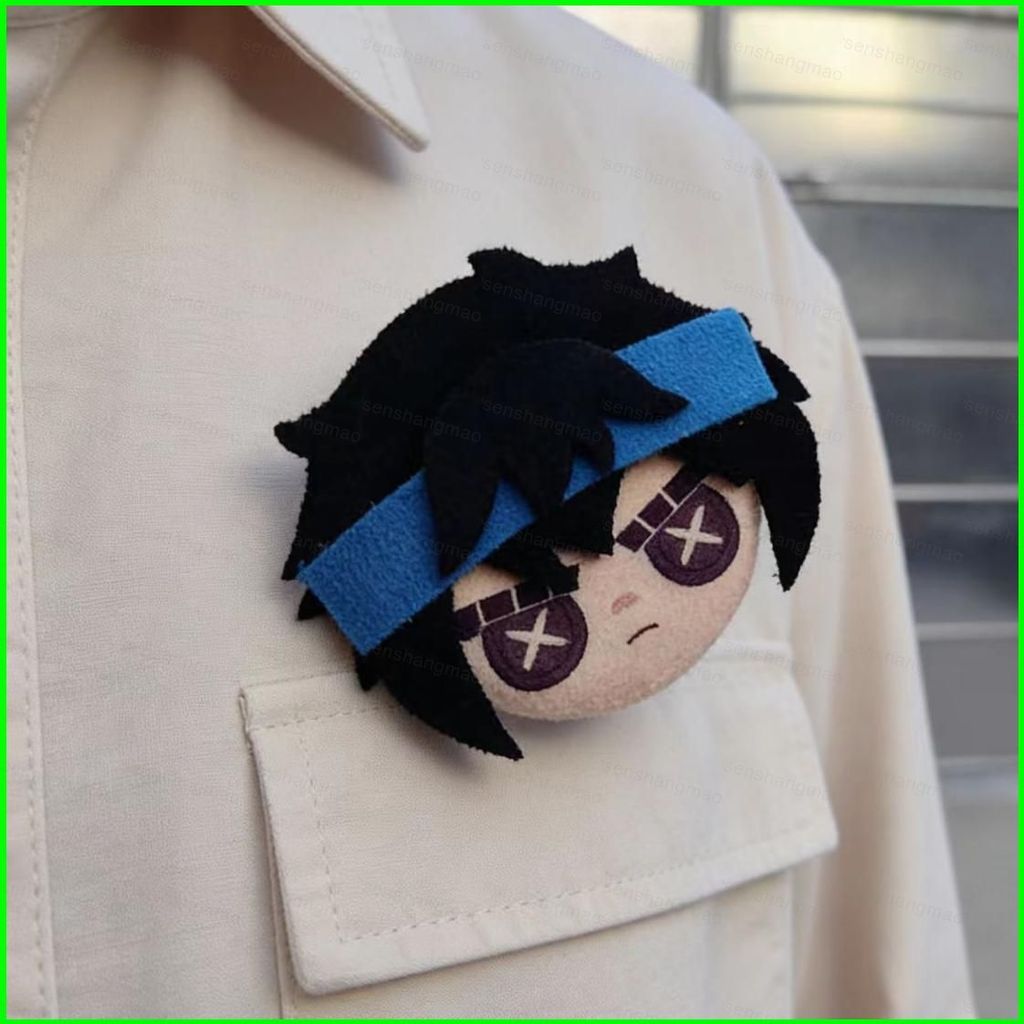 PS1 Identity V Ganji Gupta Batter Plushie Dễ Thương Sang Trọng Pin Huy Hiệu Hoạt Hình Thổ Cẩm SP1