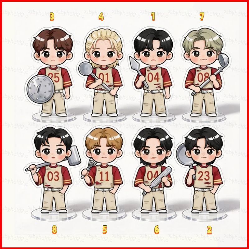 BH2 Stray Kids Bang Chan Tấm Đứng Acrylic Tấm Đứng Ký Đứng Để Bàn Trang Trí HB2
