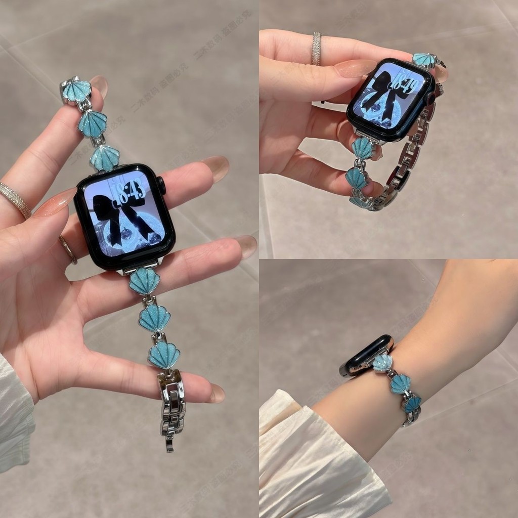 Dây đeo đồng hồ Apple Watch Series 11 Ultra dành cho nữ, phù hợp với vỏ kim loại