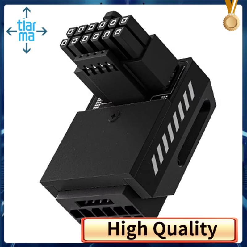600W 12 + 4pin PCIe 5.0 Adapter 90 Độ Góc Phải 16pin 12VHPWR GPU Kết Nối Cho 3090Ti 4070Ti 4080