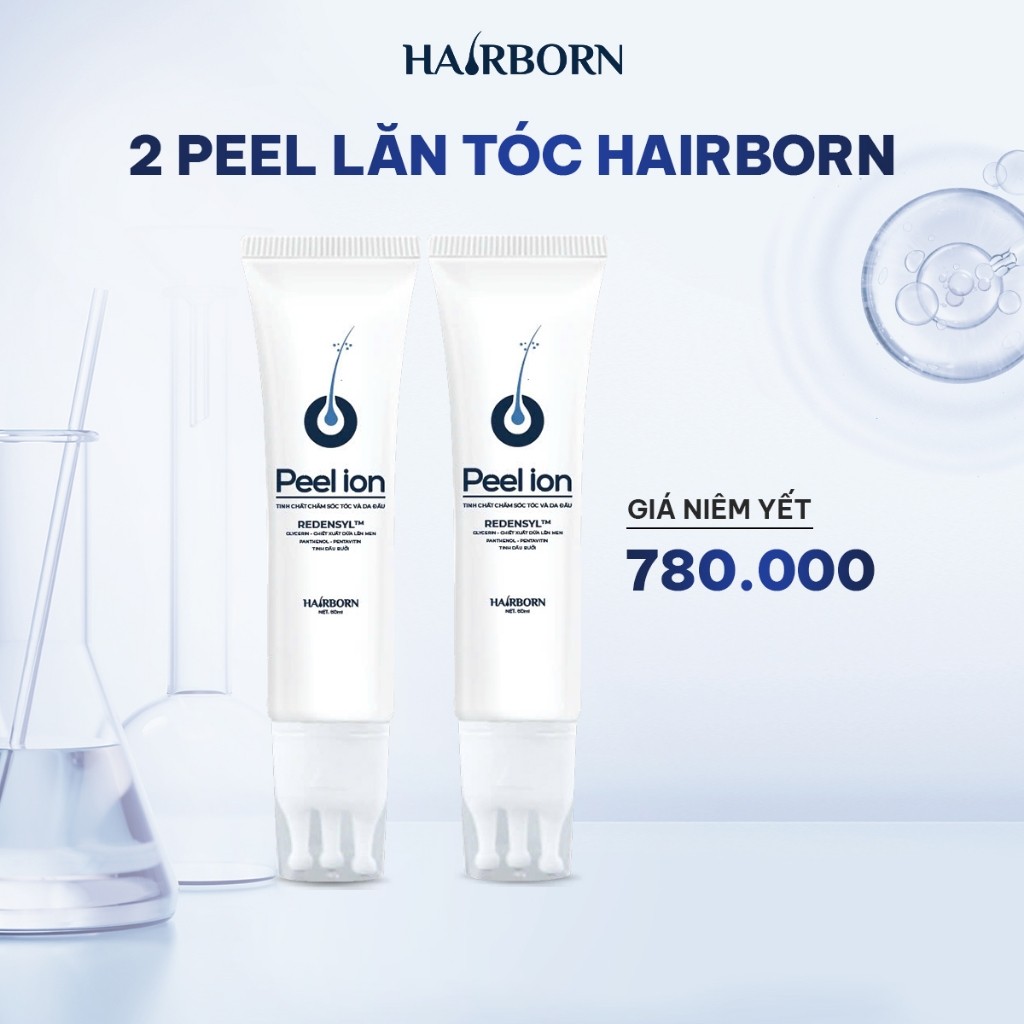 Combo 2 Lăn Mọc Tóc Hairborn 60ml Mocha – Tinh Chất Bưởi & B5 Giảm Gãy Rụng, Tóc Dày Mượt