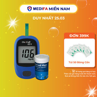 Máy Đo Đường Huyết On Call Plus Kèm Hộp 25 Que Thử & 25 Kim Lấy Máu