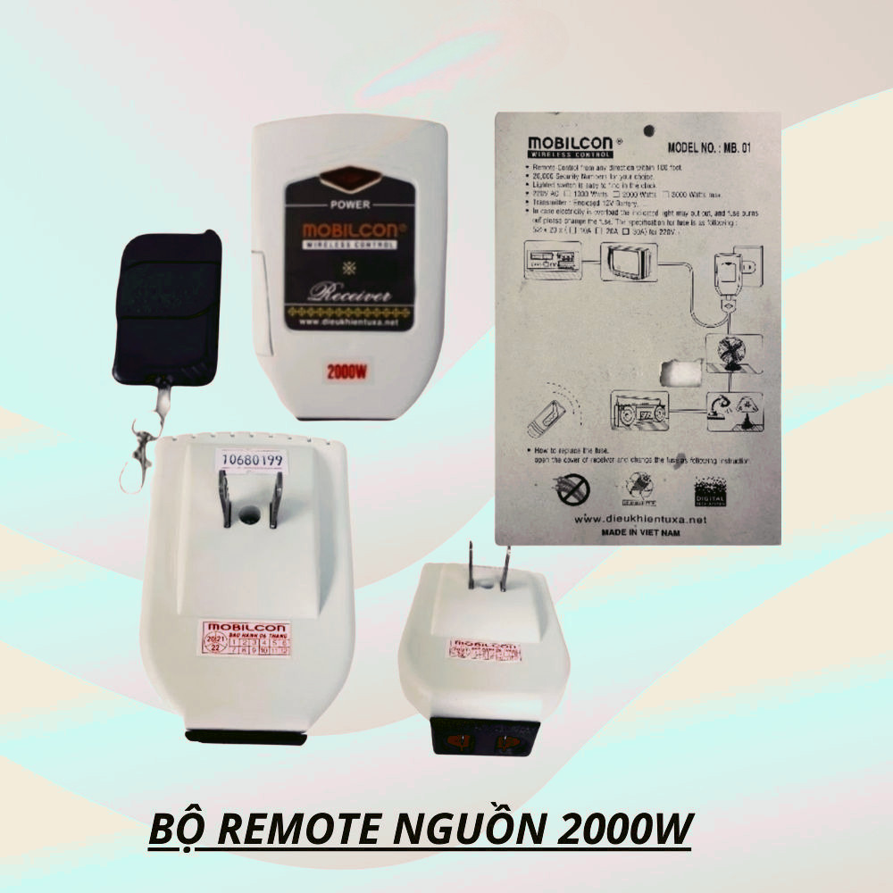 Bộ Remote Nguồn MOBILCON 1200W -2000W