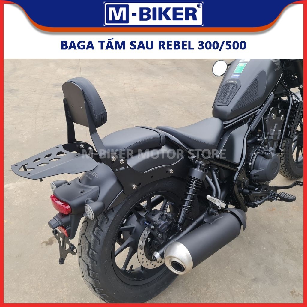 Baga rebel 500 baga rebel 300 baga rebel 250 có tựa lưng điều chỉnh độ nghiêng. Có vị trí gắn ốp chắ