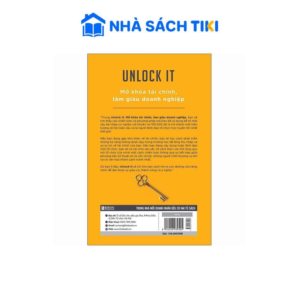 Sách Unlock It: Mở khóa tài chính, làm giàu doanh nghiệp - Bizbooks