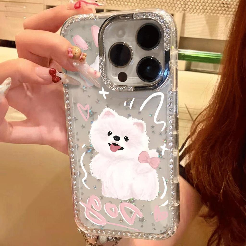 Chó con l lòng nhâcPhù hợp với vỏ điện thoại iPhone 17 Pro Max, 16 Promax, 15/14 PRO