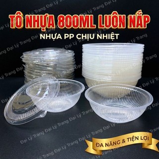 ( COMBO 250-500-1000 ) Tô Nhựa Dùng Một Lần Có Nắp , tô nhựa nhựa PP đựng hủ tiếu , Mì _ GIÁ XƯỞNG