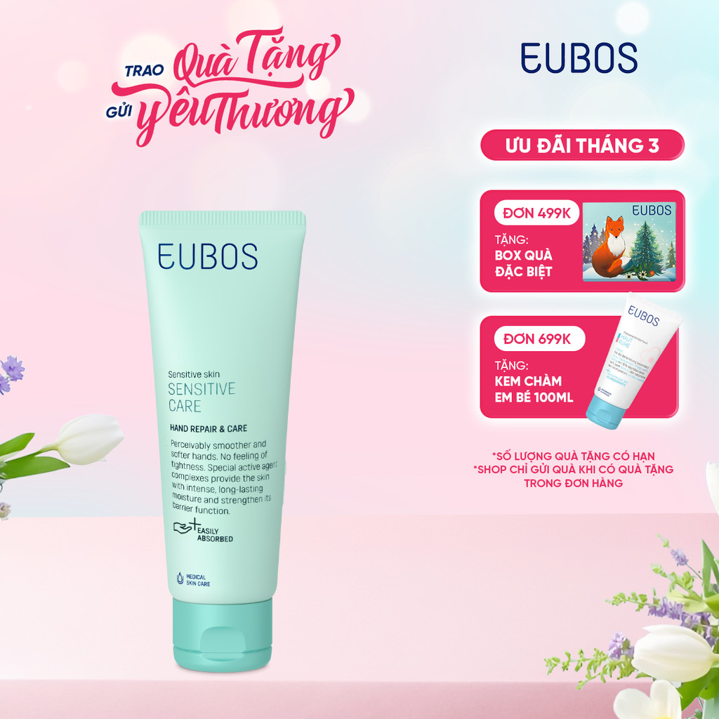[LIVE] Kem Dưỡng Da Tay Và Móng Dưỡng Ẩm Mềm Mịn Hand Cream EUBOS