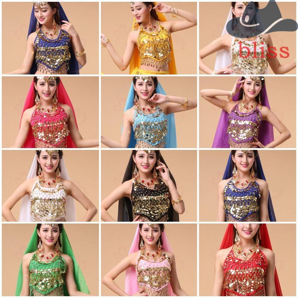 Áo ngực sequin Polyester cho Belly Dance vàLatin Dance - Trang phục biểu diễn Bliss sang trọng