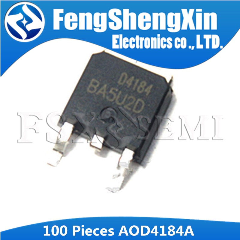 100 Cái / lô AOD4184A đến 252 D4184A AOD4184 D4184 MOSFET