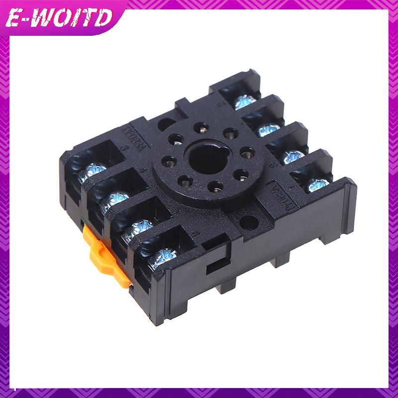 E-WOITD 1 / 5 Cái PF083A Đế Rơ Le Điện Soet 8 Chân Rơ Le Soet Cho MK2P AH3 ASY DH48S Rail Gắn E-WOIT