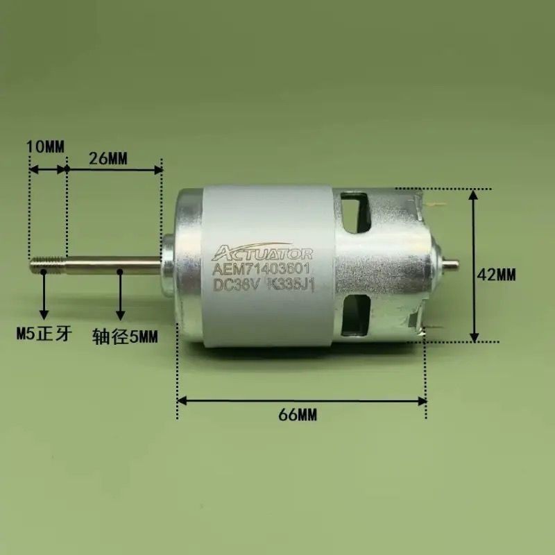 Pin Lithium Máy Cắt Cỏ 12V18v 24v Động Cơ Đa Năng Sạc Bãi Cỏ Máy Cắt DC 775 Động Cơ Động Cơ Phụ Kiện