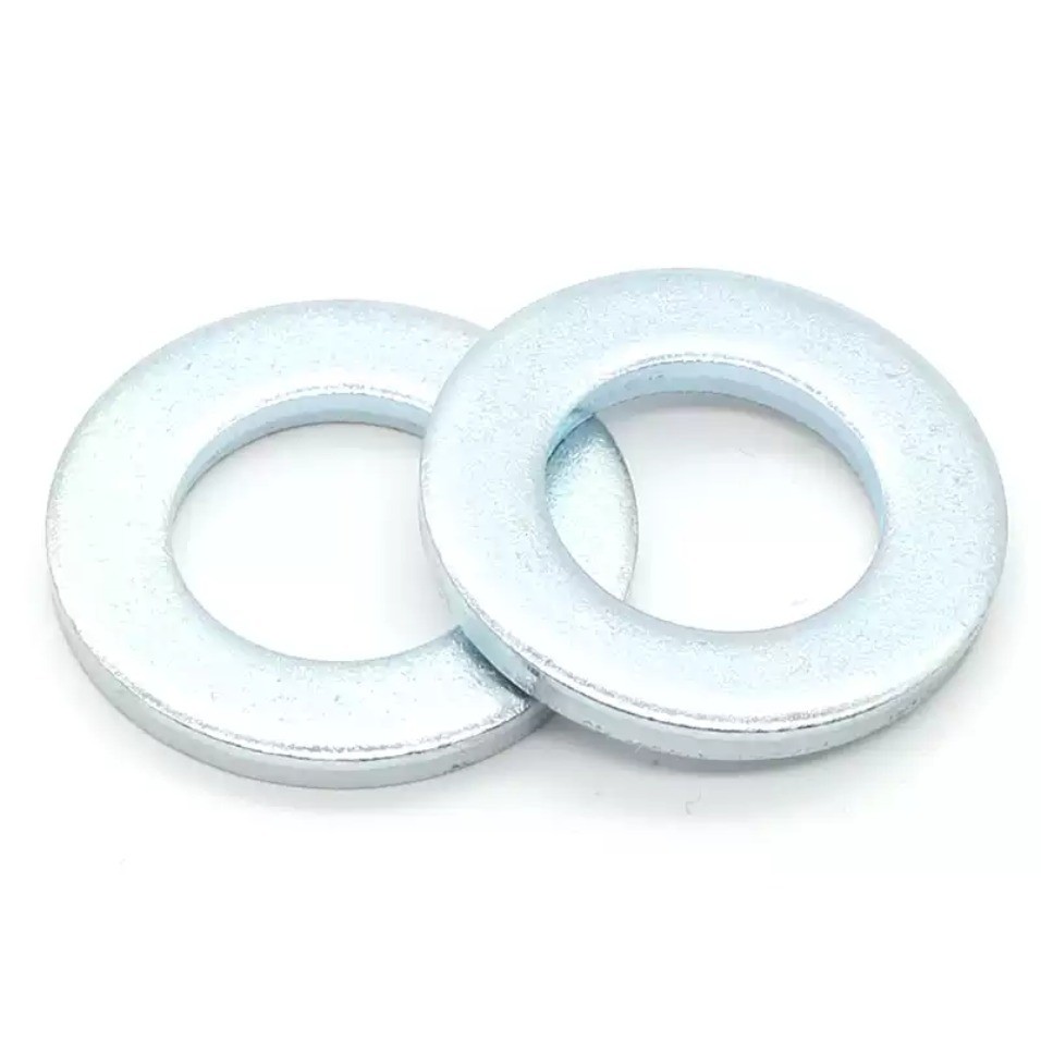 Máy giặt phẳng tròn cứng kẽm xanh M6 / M8 / M10-M36