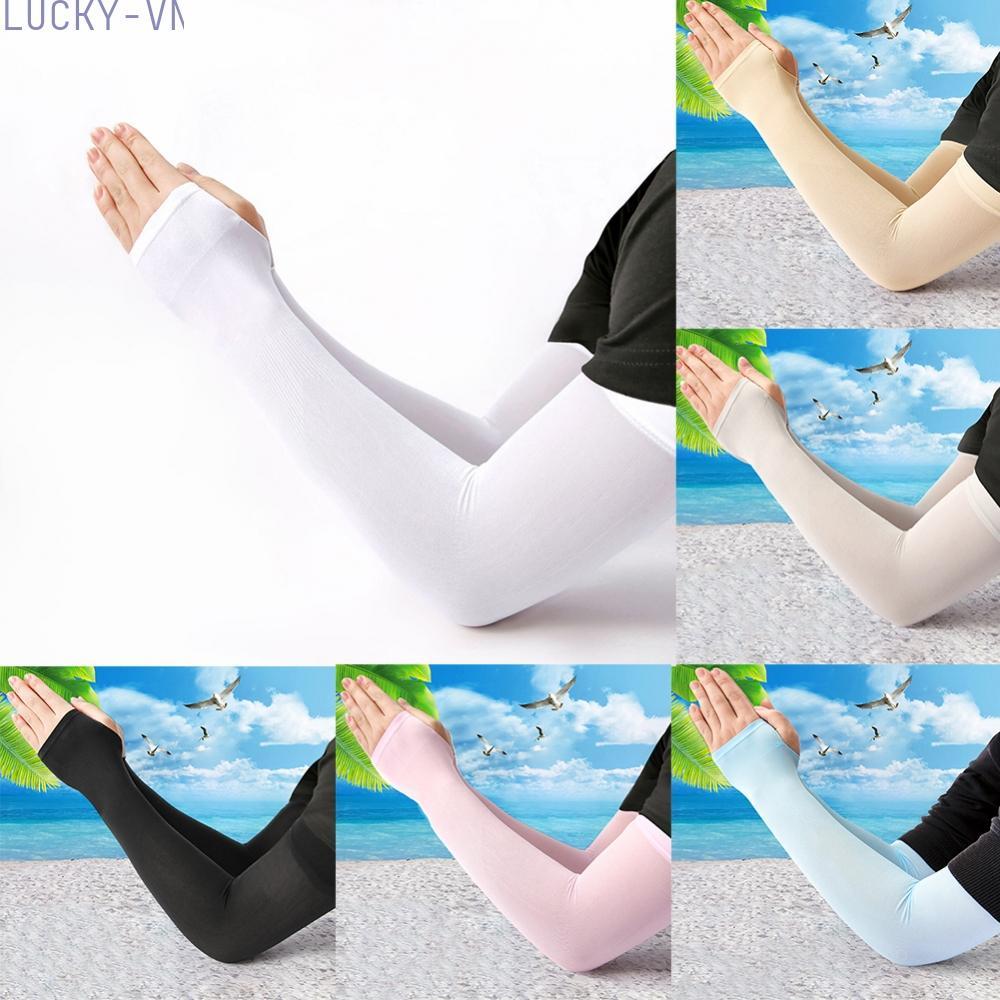 Universal Size Ice Silk Wrist Sleeves for Moisture Wicking and Sun Protection