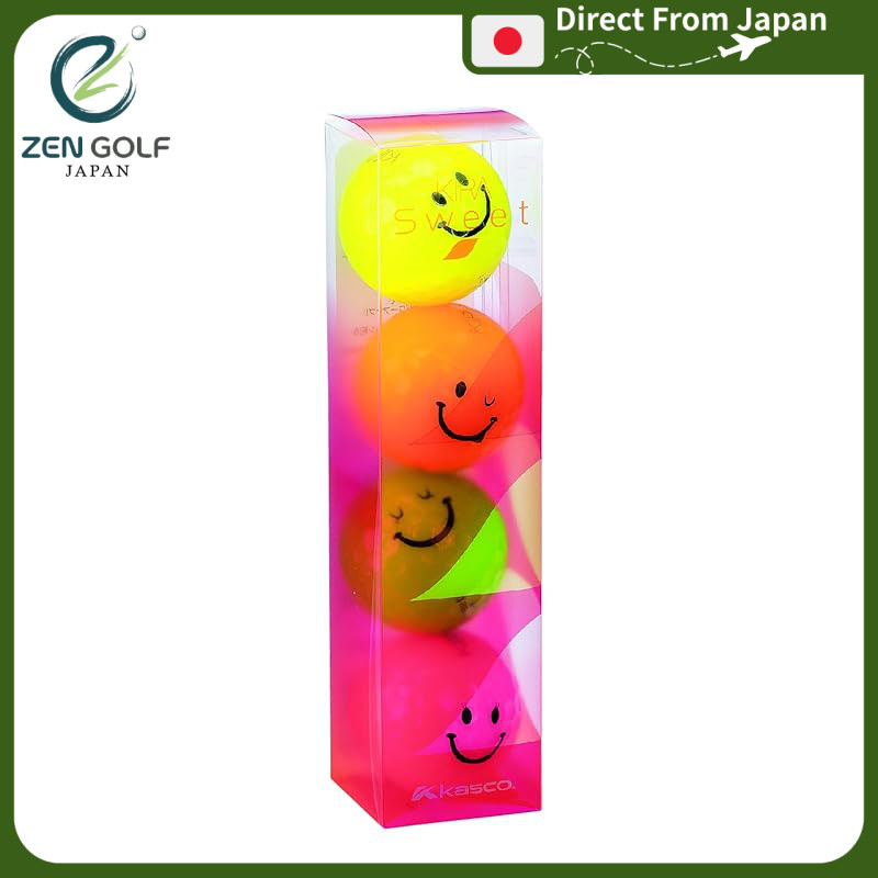 Kasco KIRA SWEET Character Golf Balls - 4 Pack (Assorted Colors)