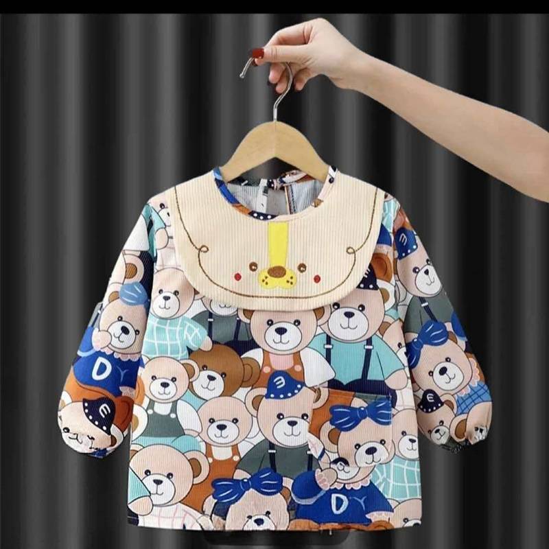 Baby Gown Autumn and Winter Eating Water and Dirt Resistant Bib Children Protective Clothing Childre