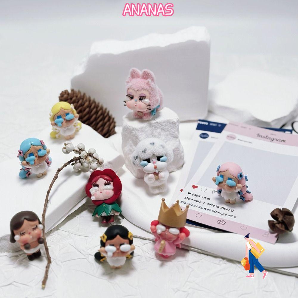 Đồ trang trí Mini ANANAS, Crying for Love Series POPBEAN Crybaby Box, POPMART Crying in The Woods Se