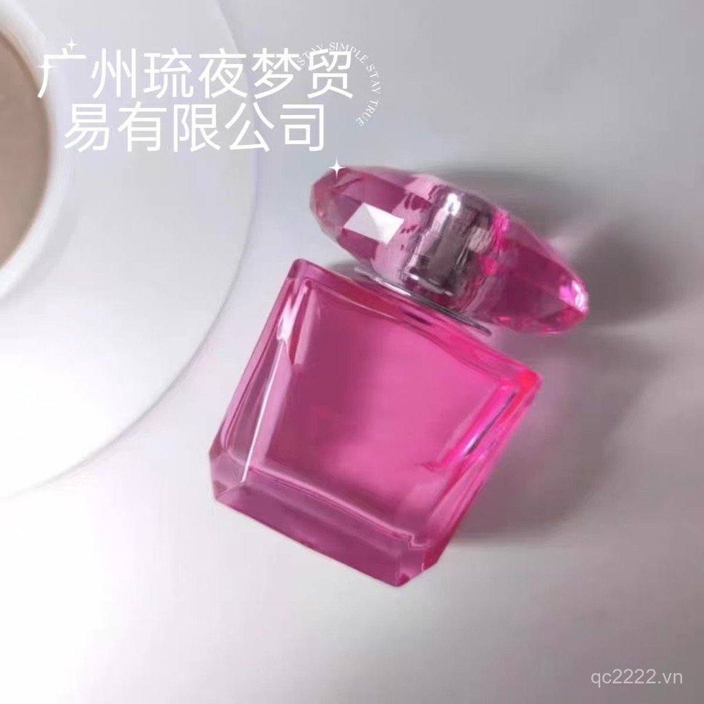 [Cung cấp chất lượng cao] Quạt * Zhe Pink Shining Crystal Diamond Phantom Gold Diamond Rose Red Diam