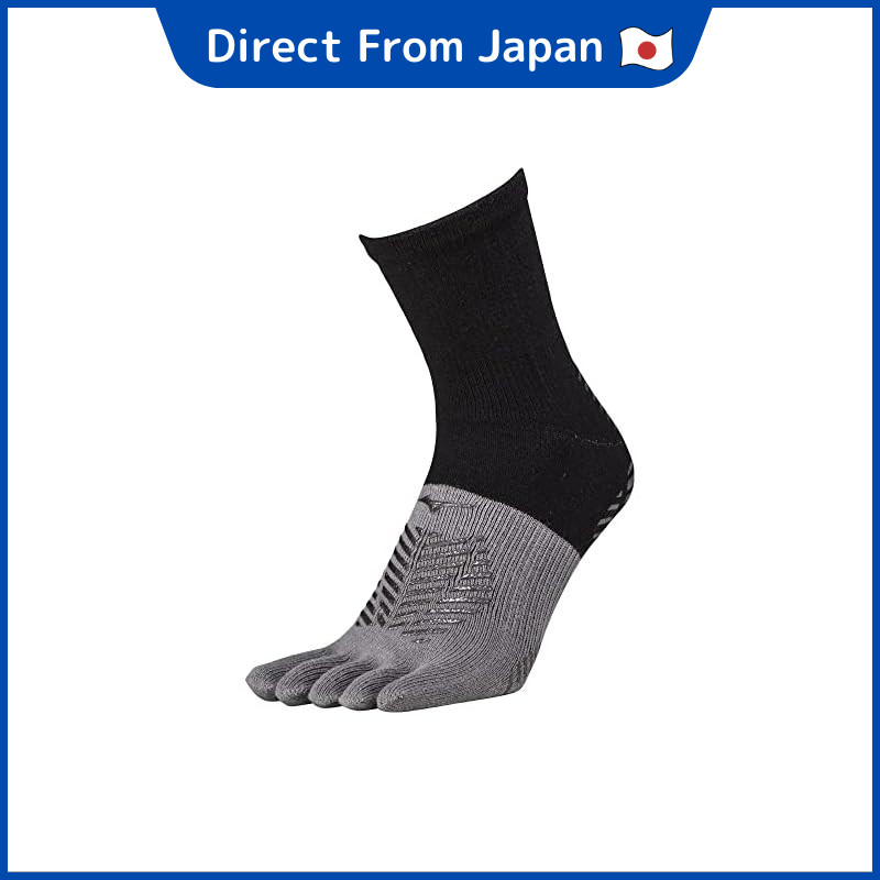 [Mizuno] Soccer Wear Zero Glide Short Socks 5-Finger Grip P2MX2510 Black 23.0-25.0 cm