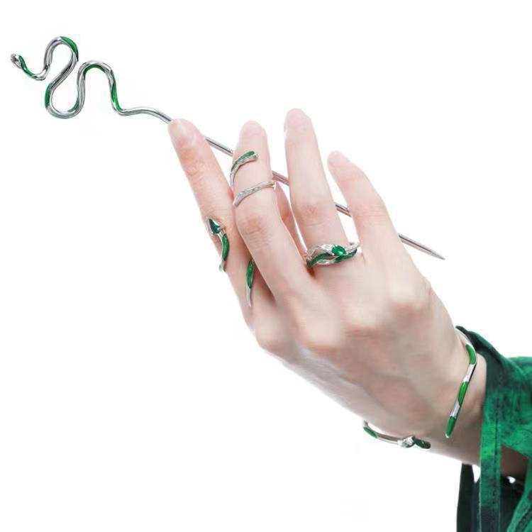 New Product#Slytherin Magic Fingertip Entwined Spirit Snake Ring Original Niche Design Joint Ring Sn