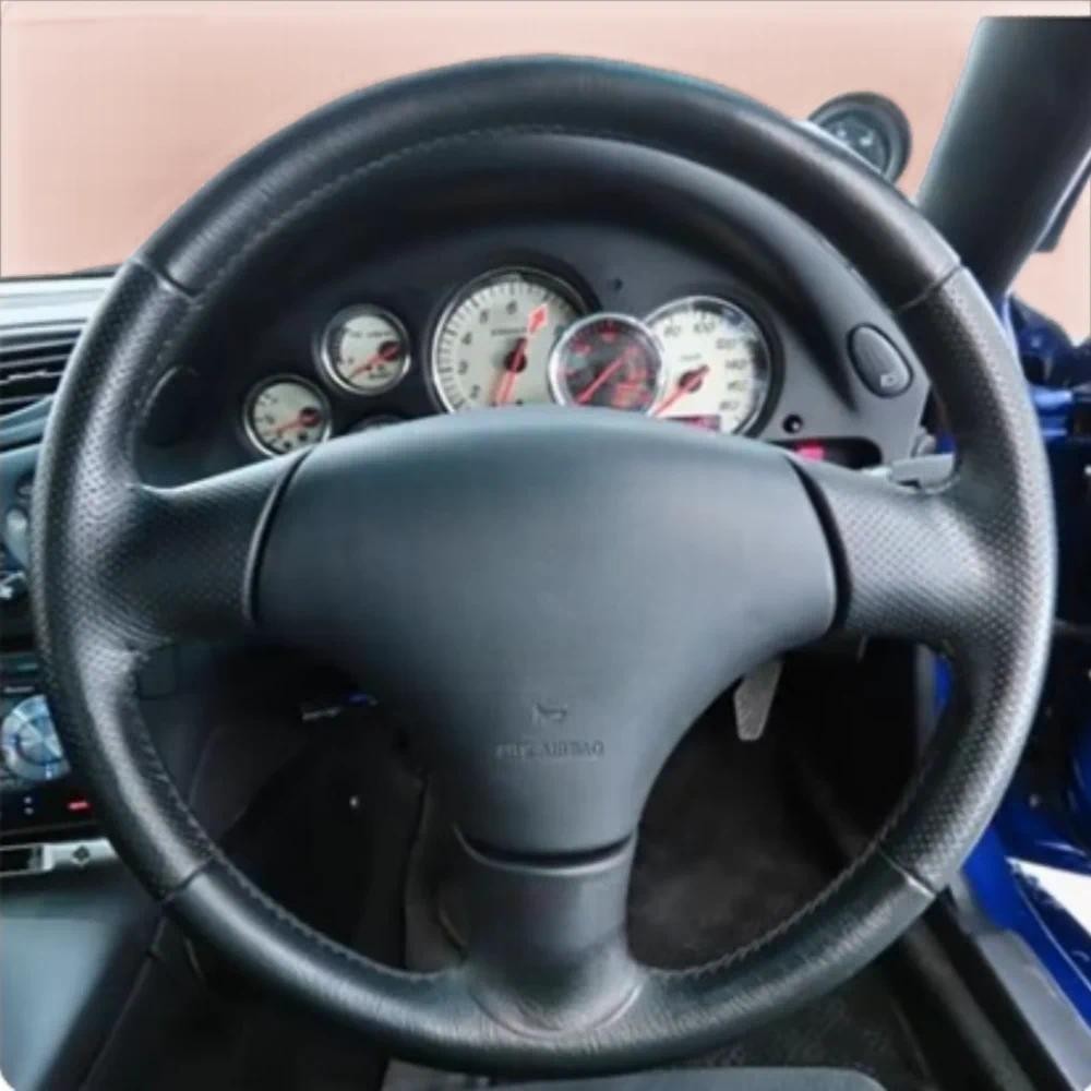 Đen Bọc Vô Lăng Ô Tô DIY Microfiber Da Cho Xe Mazda MX-5 MX5 Miata NB 1998-2005 RX-7 RX7 1999-2002 P