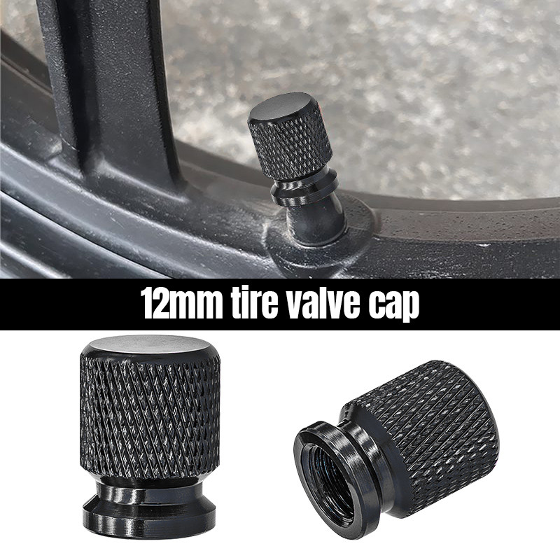 12mm Valve Cap Aluminum Alloy Tightened Universal Motorcycle Valve Cover Valve Cap