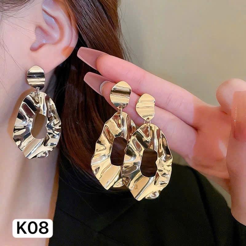 Khuyên tai nữ cao cấp phong cách tiểu thư đài các - [Mã K08/K09]