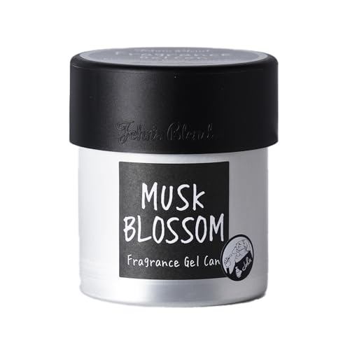 John's Blend Car Air Freshener Musk Blossom Fragrance Gel Can, approximately 4 weeks supply,置き型, Sak